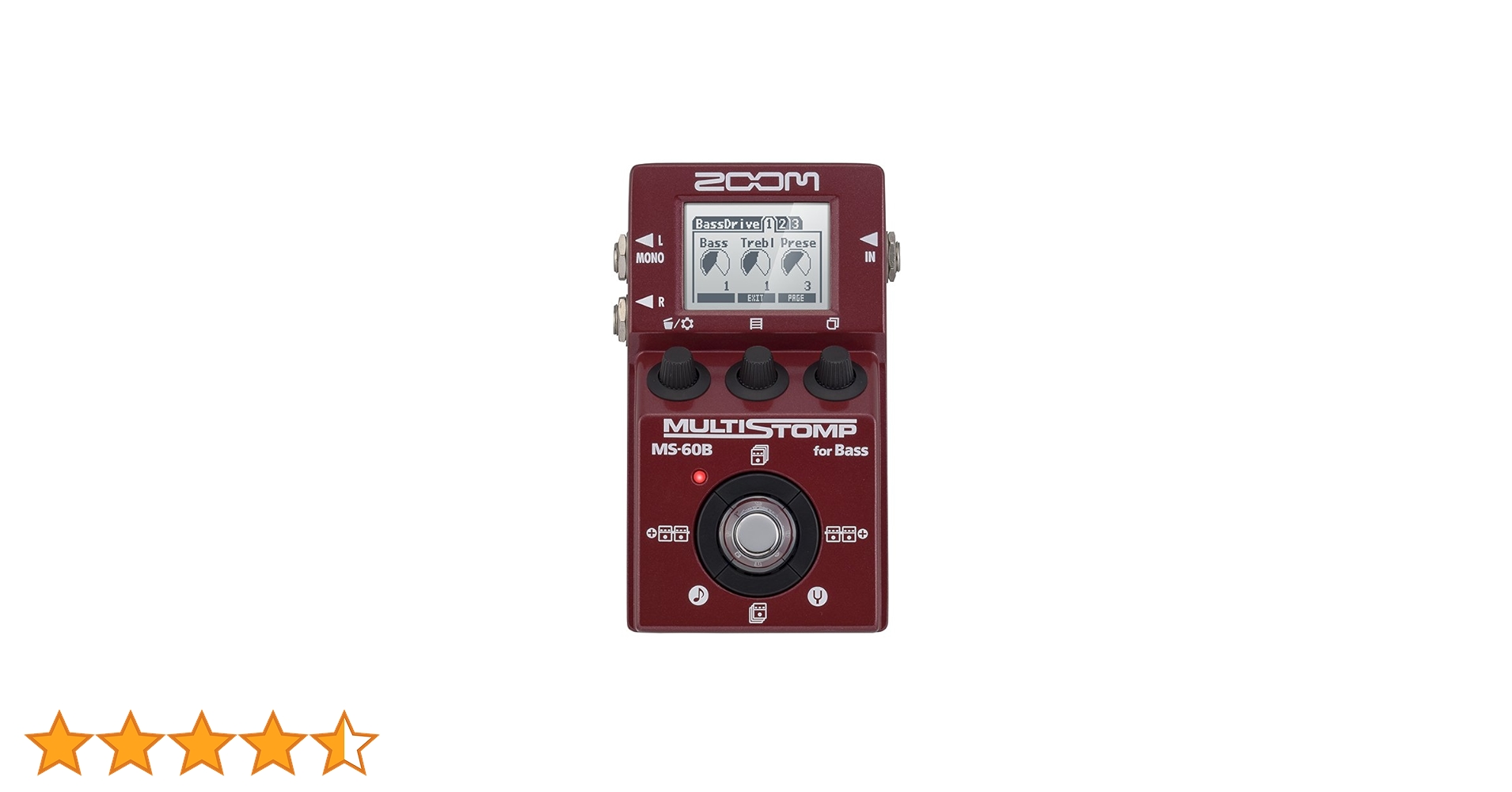 Amazon.co.jp: ZOOM 驚異のベース用マルチストンプ MS-60B : 楽器